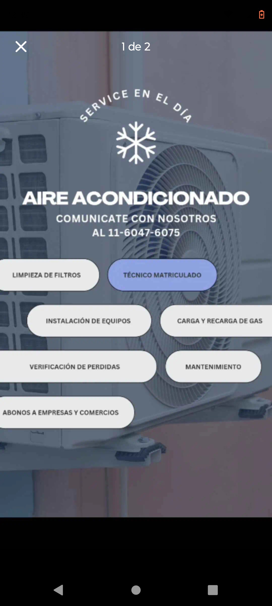 Técnico lavarropas en Berazategui Oeste — trabajo 3